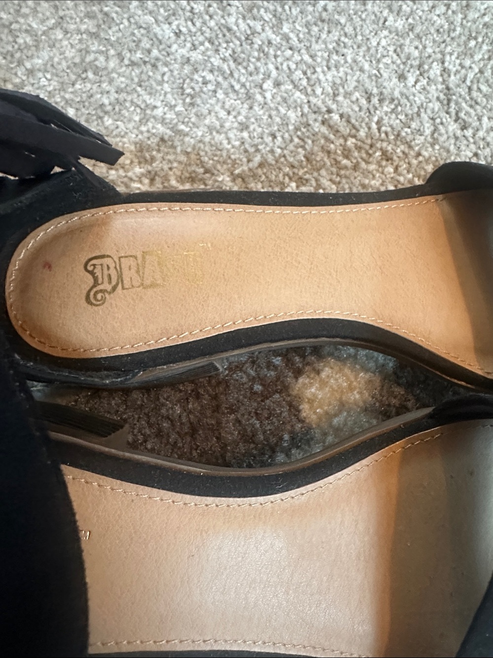 Brash Black Suede Women’s Flats